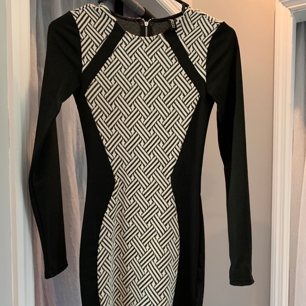 Black and white dress